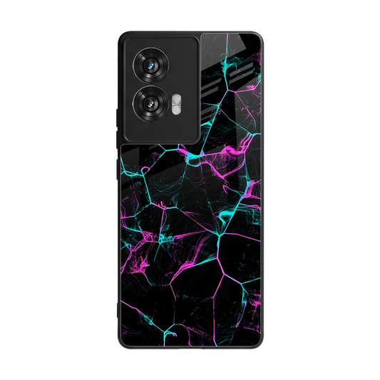Nebula Veins back phone cover | glass case for motorola edge 50 fusion