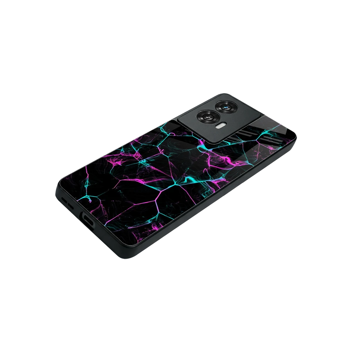 Nebula Veins stylish phone case for motorola edge 50 fusion | glossy glass and slim fit