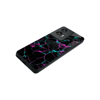 Nebula Veins stylish phone case for motorola edge 50 fusion | glossy glass and slim fit