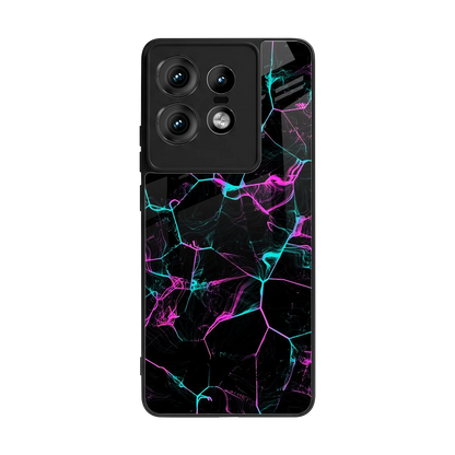 Nebula Veins back phone cover | glass case for motorola edge 50 pro