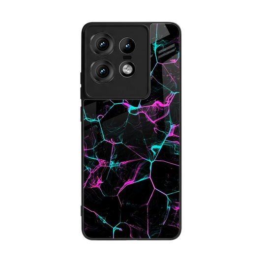 Nebula Veins back phone cover | glass case for motorola edge 50 pro