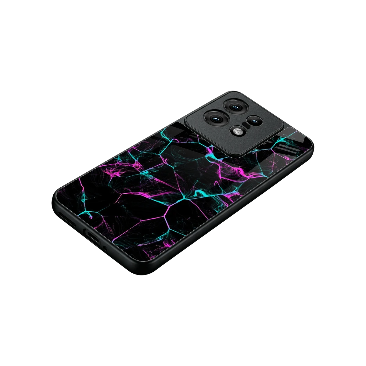 Nebula Veins stylish phone case for motorola edge 50 pro | glossy glass and slim fit