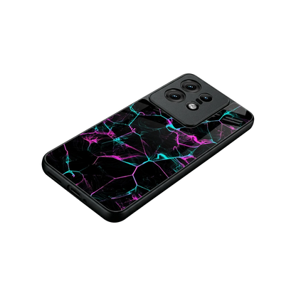 Nebula Veins stylish phone case for motorola edge 50 pro | glossy glass and slim fit