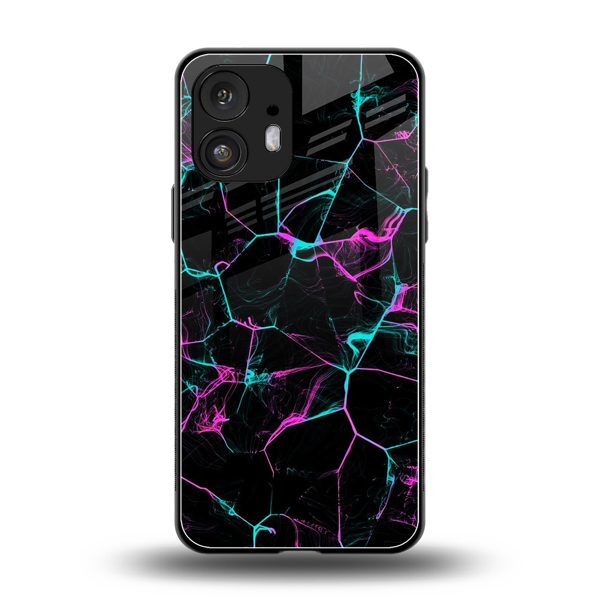 Nebula Veins back phone cover | glass case for nothing phone 2