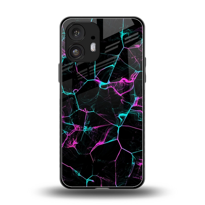Nebula Veins back phone cover | glass case for nothing phone 2