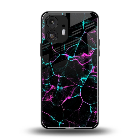 Nebula Veins back phone cover | glass case for nothing phone 2