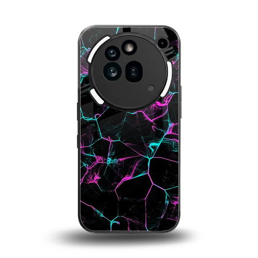 Nebula Veins back phone cover | glass case for nothing phone 3a pro