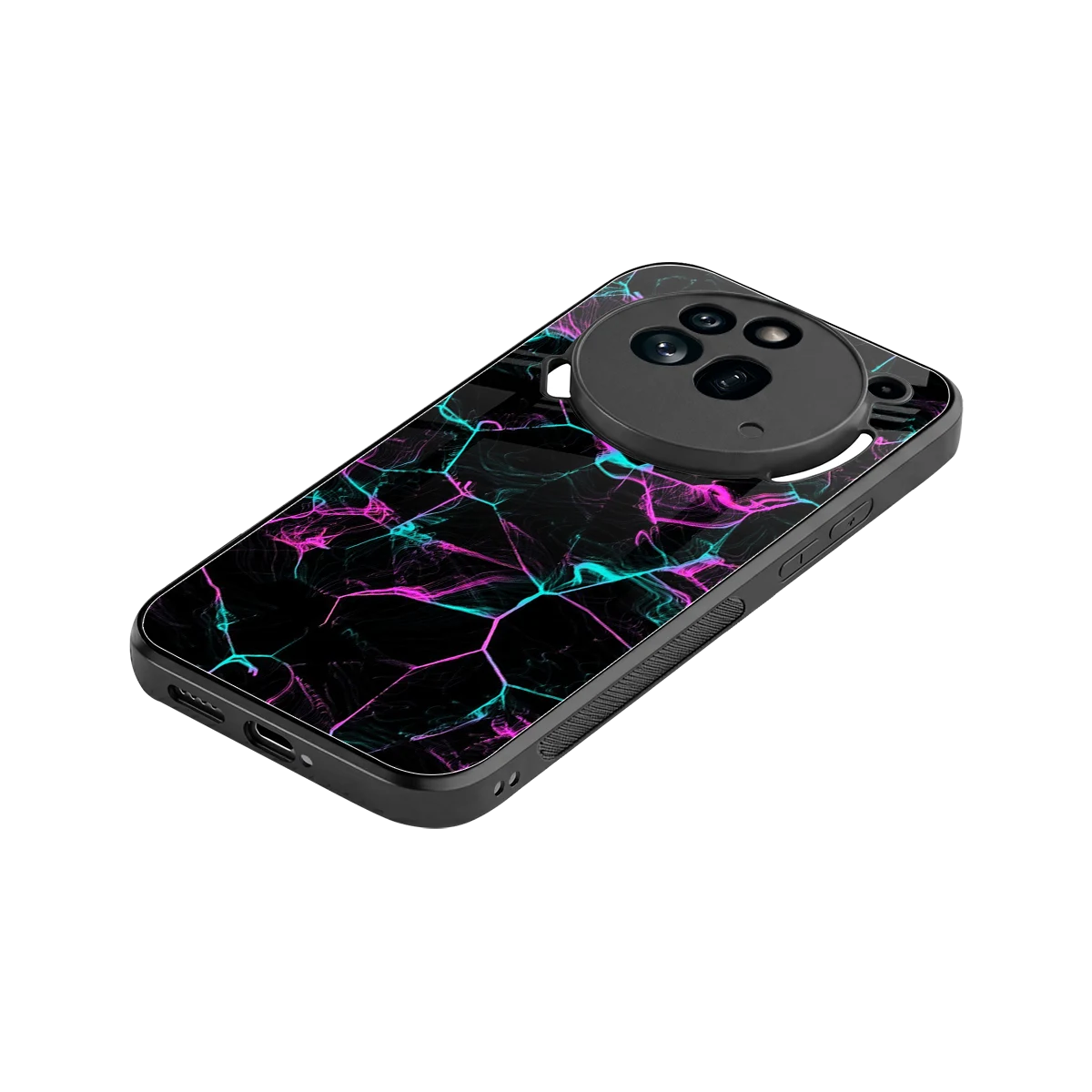Nebula Veins stylish phone case for nothing phone 3a pro | glossy glass and slim fit