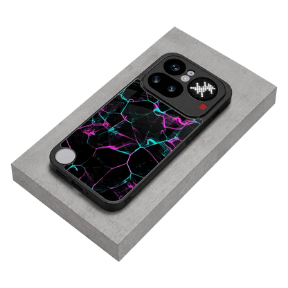 Nebula Veins stylish phone case for nothing phone 4a pro | glossy glass and slim fit