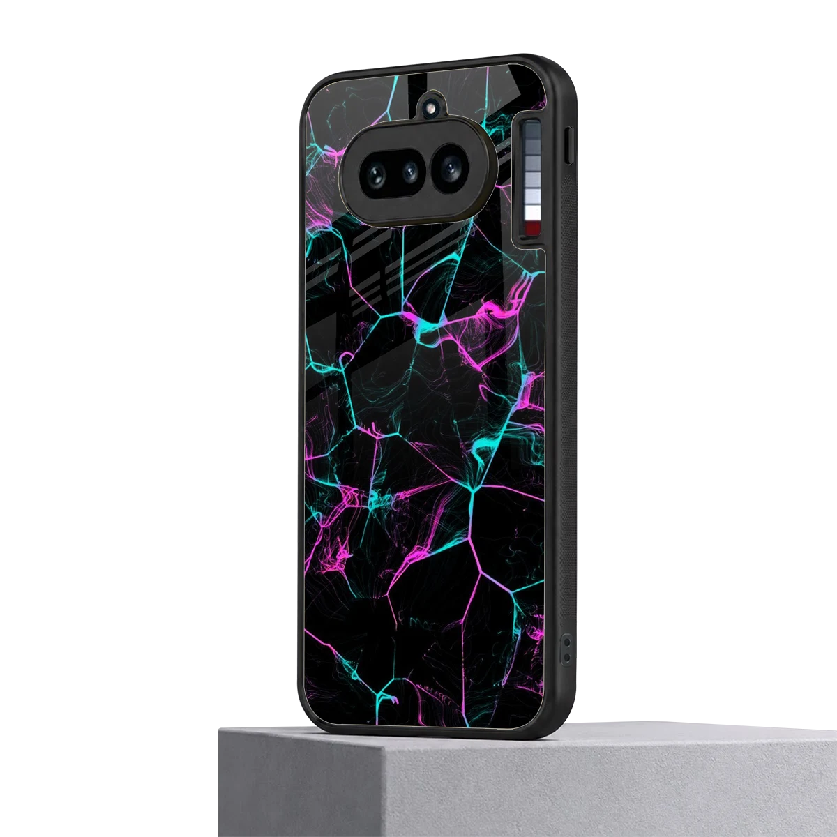 Nebula Veins nothing phone 4a mobile cover | shockproof glass phone case