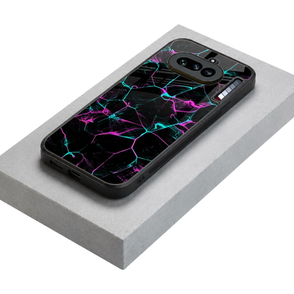 Nebula Veins stylish phone case for nothing phone 4a | glossy glass and slim fit