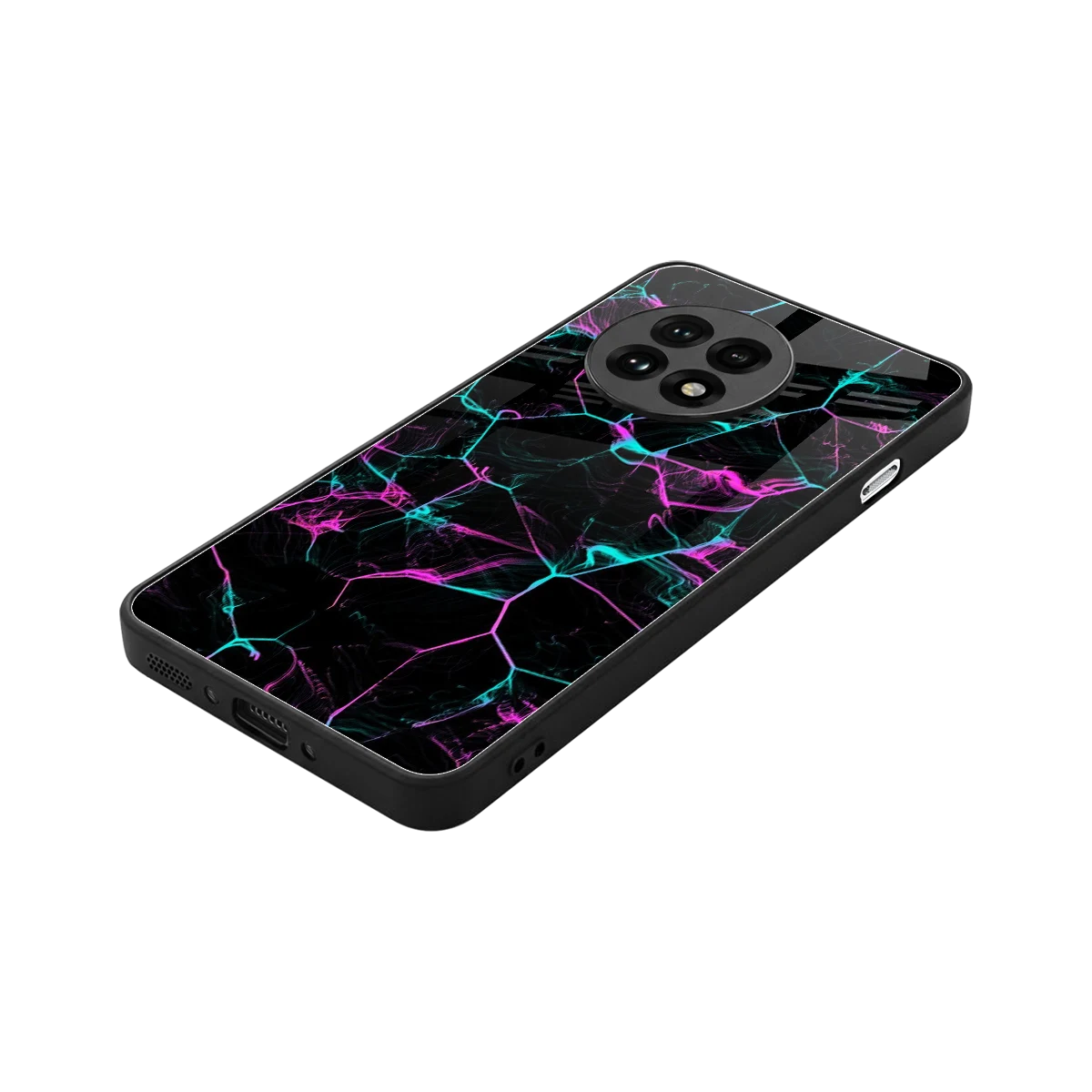 Nebula Veins stylish phone case for oneplus 13r | glossy glass and slim fit
