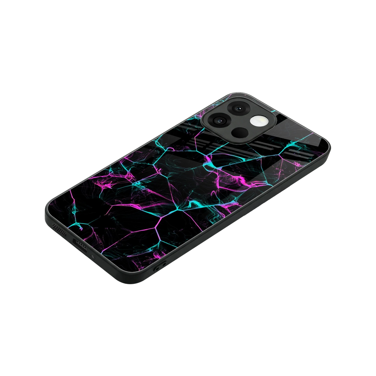Nebula Veins stylish phone case for oneplus 13s | glossy glass and slim fit