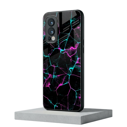 Nebula Veins oneplus nord 2 mobile cover | shockproof glass phone case