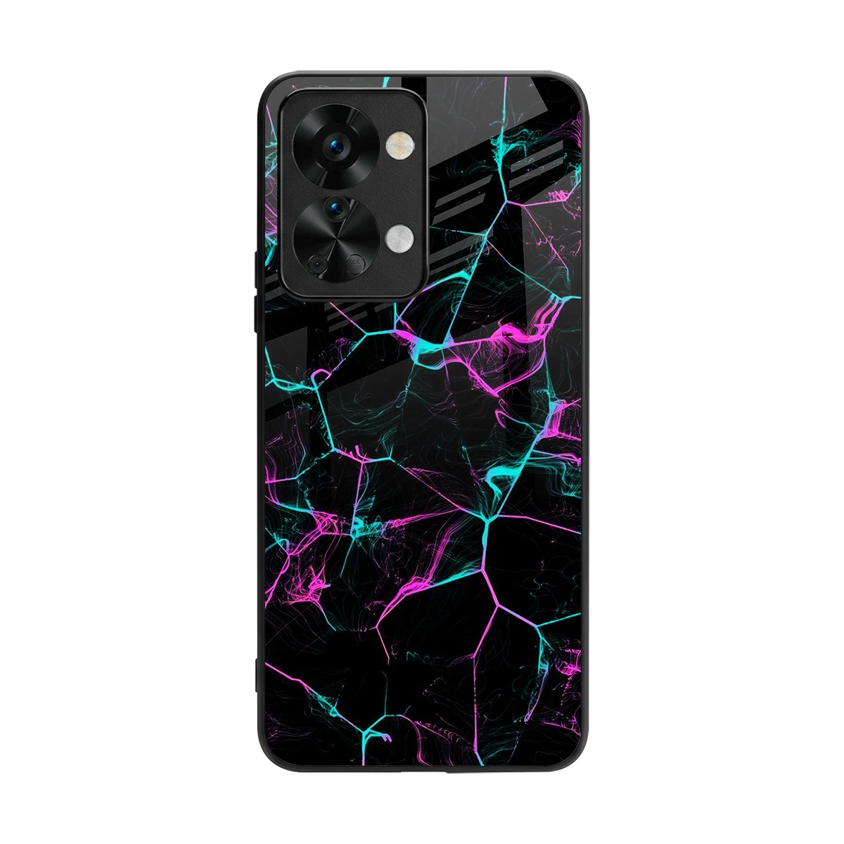 Nebula Veins back phone cover | glass case for oneplus nord 2t