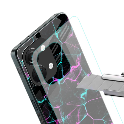 Nebula Veins stylish phone case for oneplus nord 3 | glossy glass and slim fit