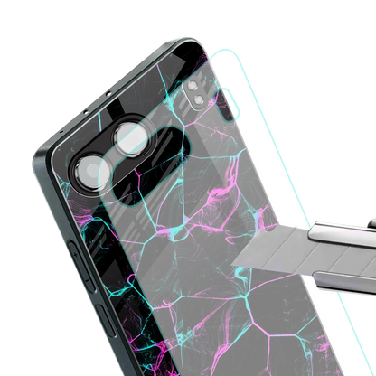 Nebula Veins stylish phone case for oneplus nord 4 | glossy glass and slim fit