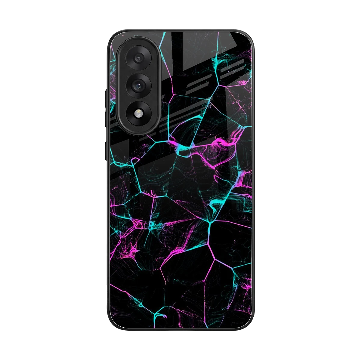 Nebula Veins back phone cover | glass case for oneplus nord 5