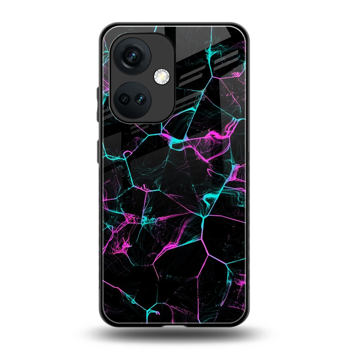 Nebula Veins back phone cover | glass case for oneplus nord ce 3