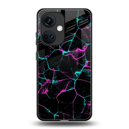 Nebula Veins back phone cover | glass case for oneplus nord ce 3