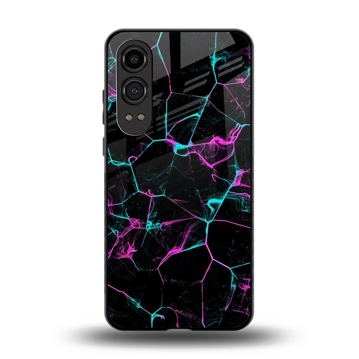 Nebula Veins back phone cover | glass case for oneplus nord ce 4 lite