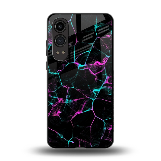 Nebula Veins back phone cover | glass case for oneplus nord ce 4 lite