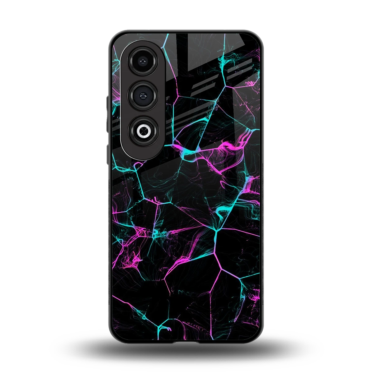 Nebula Veins back phone cover | glass case for oneplus nord ce 4