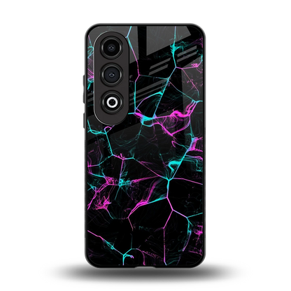Nebula Veins back phone cover | glass case for oneplus nord ce 4