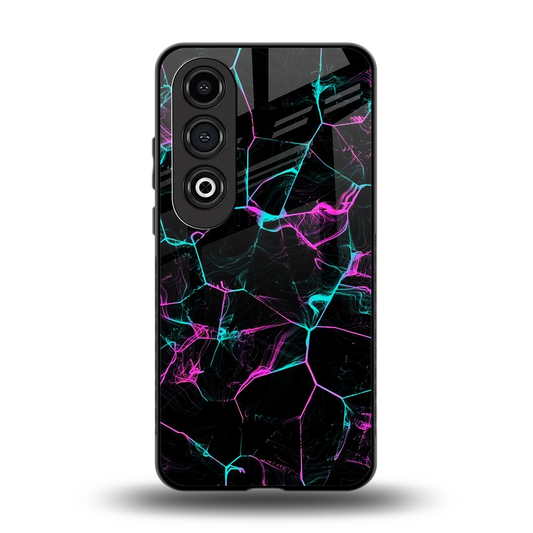 Nebula Veins back phone cover | glass case for oneplus nord ce 4