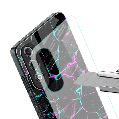 Nebula Veins stylish phone case for oneplus nord ce 4 | glossy glass and slim fit