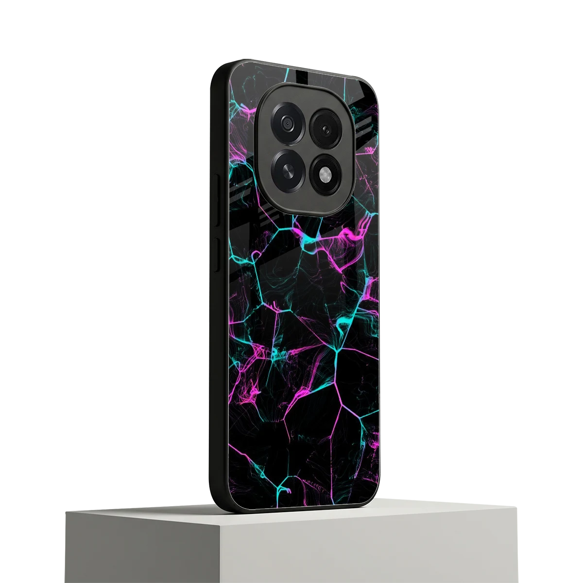 Nebula Veins oppo f29 5g mobile cover | shockproof glass phone case