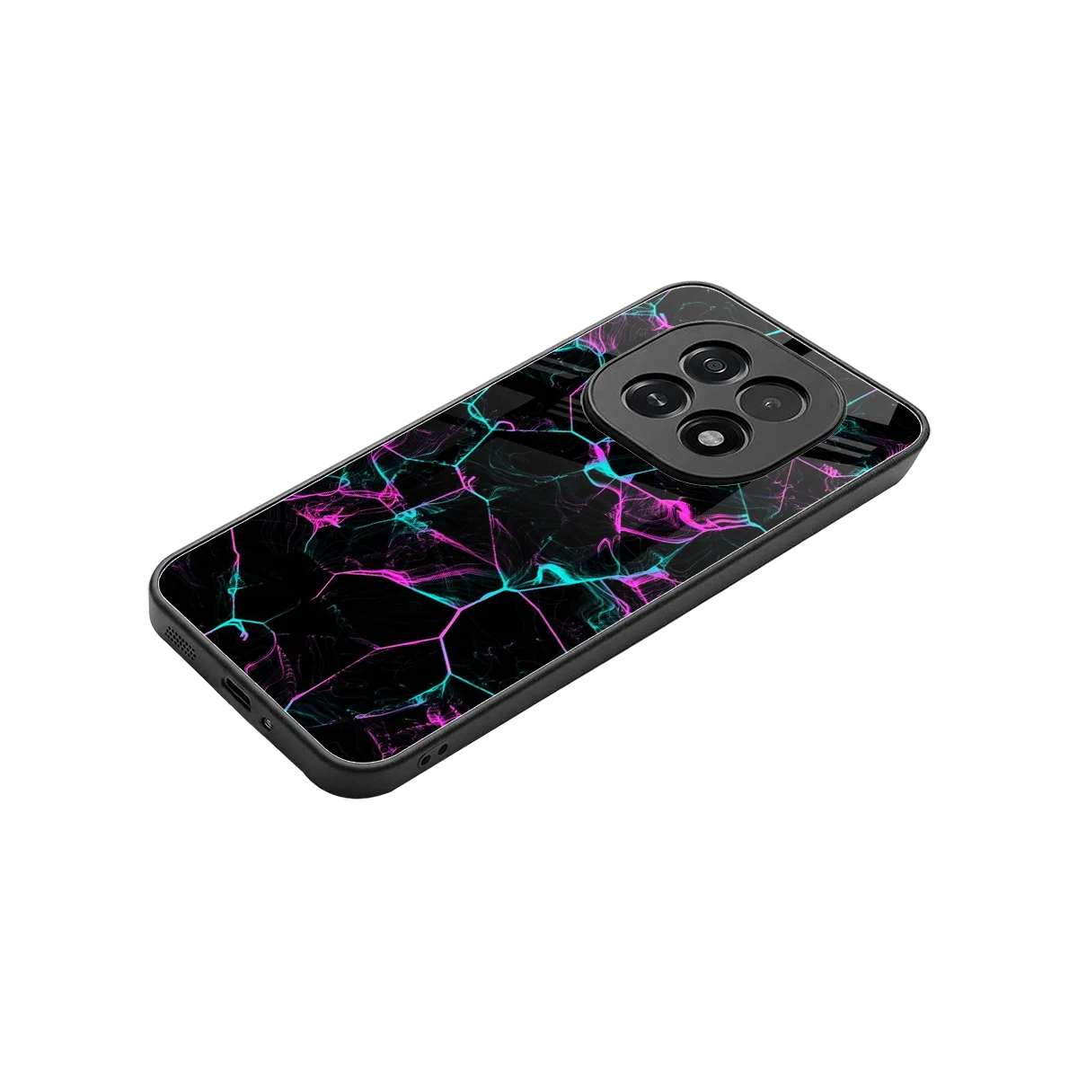 Nebula Veins stylish phone case for oppo f29 5g | glossy glass and slim fit