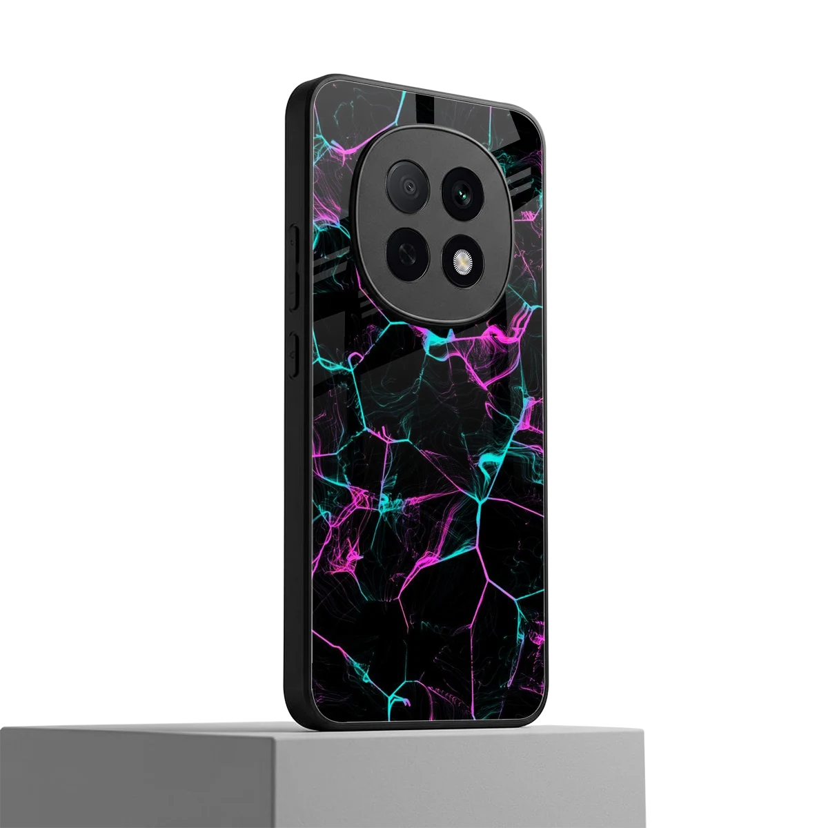 Nebula Veins oppo f29 pro 5g mobile cover | shockproof glass phone case