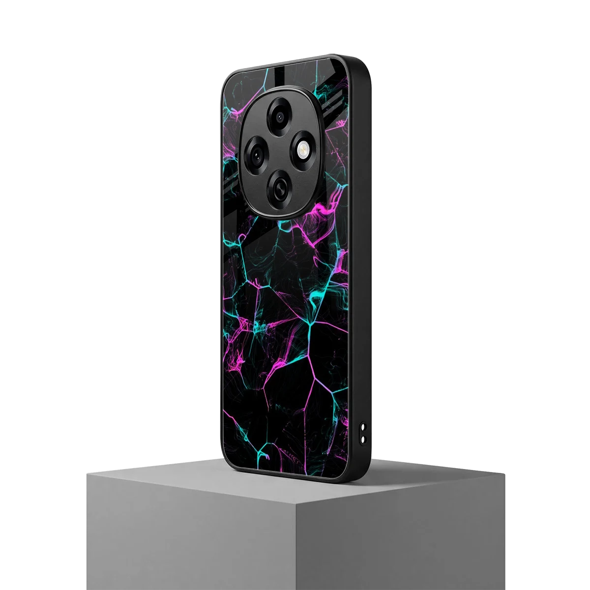 Nebula Veins oppo f31 pro 5g mobile cover | shockproof glass phone case