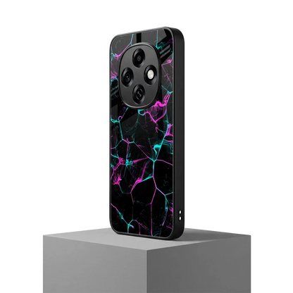 Nebula Veins oppo f31 pro 5g mobile cover | shockproof glass phone case