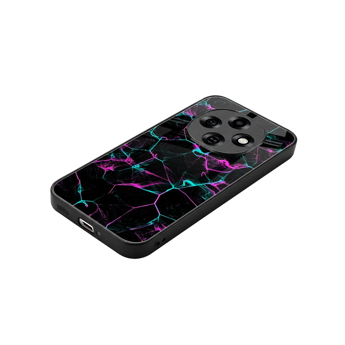 Nebula Veins stylish phone case for oppo f31 pro 5g | glossy glass and slim fit