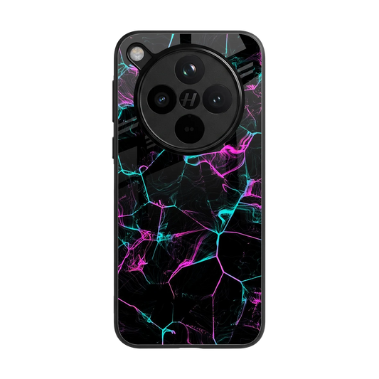 Nebula Veins back phone cover | glass case for oppo find x8