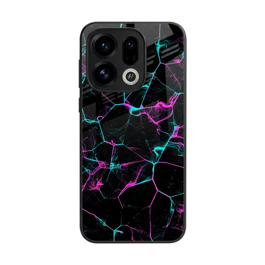 Nebula Veins back phone cover | glass case for oppo find x9
