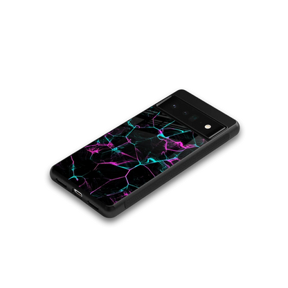 Nebula Veins google pixel 6 pro mobile cover | shockproof glass phone case