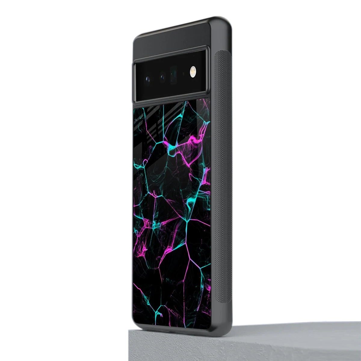Nebula Veins stylish phone case for google pixel 6 pro | glossy glass and slim fit