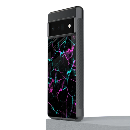 Nebula Veins stylish phone case for google pixel 6 pro | glossy glass and slim fit