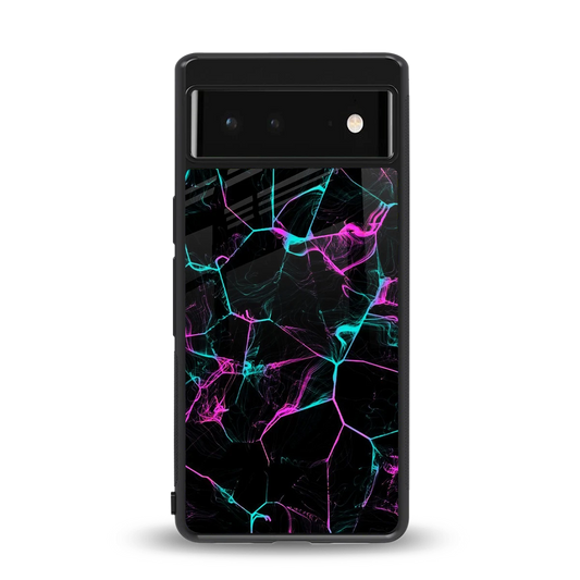 Nebula Veins back phone cover | glass case for google pixel 6a