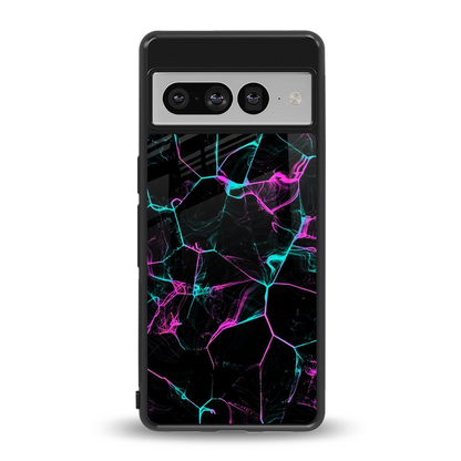 Nebula Veins back phone cover | glass case for google pixel 7 pro