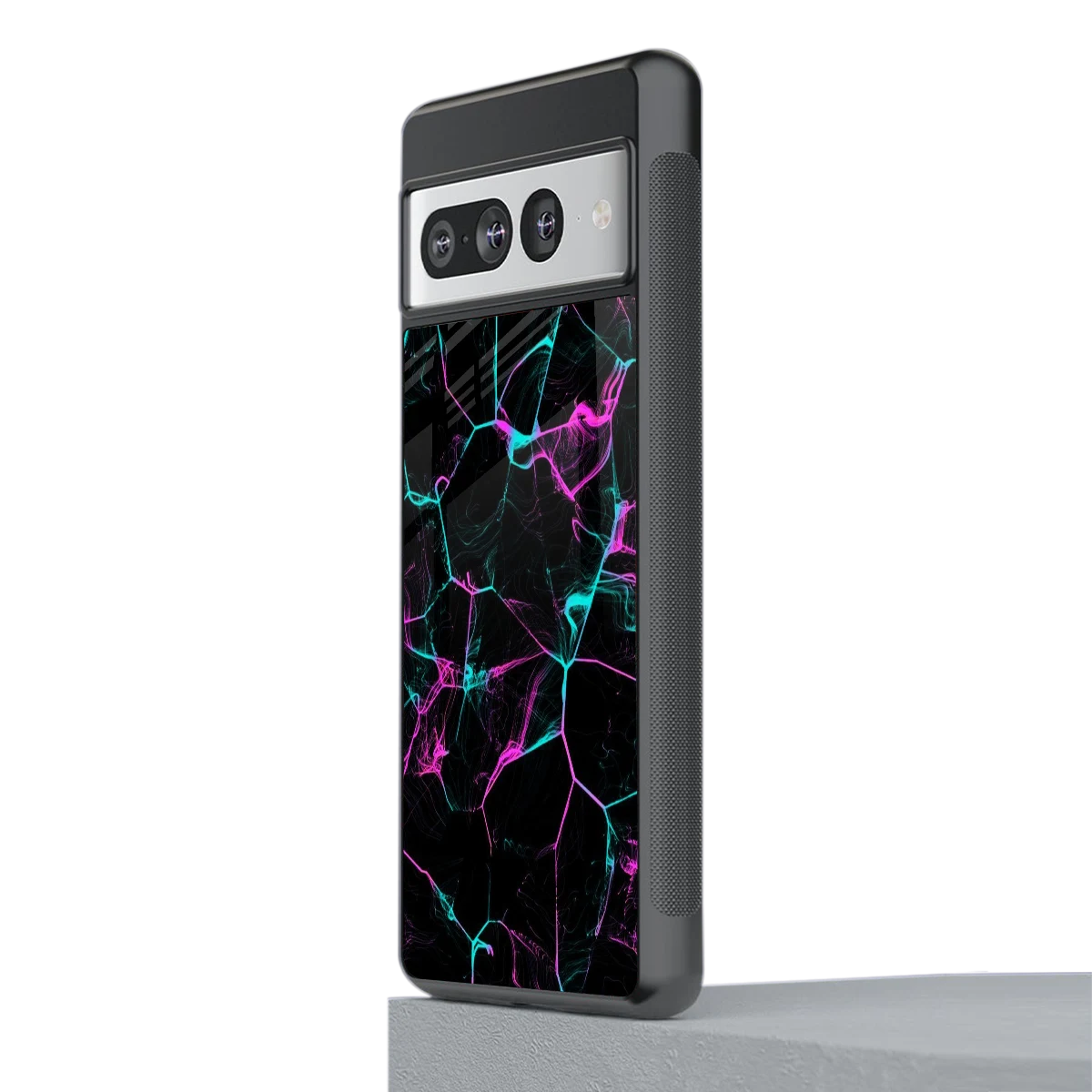 Nebula Veins stylish phone case for google pixel 7 pro | glossy glass and slim fit