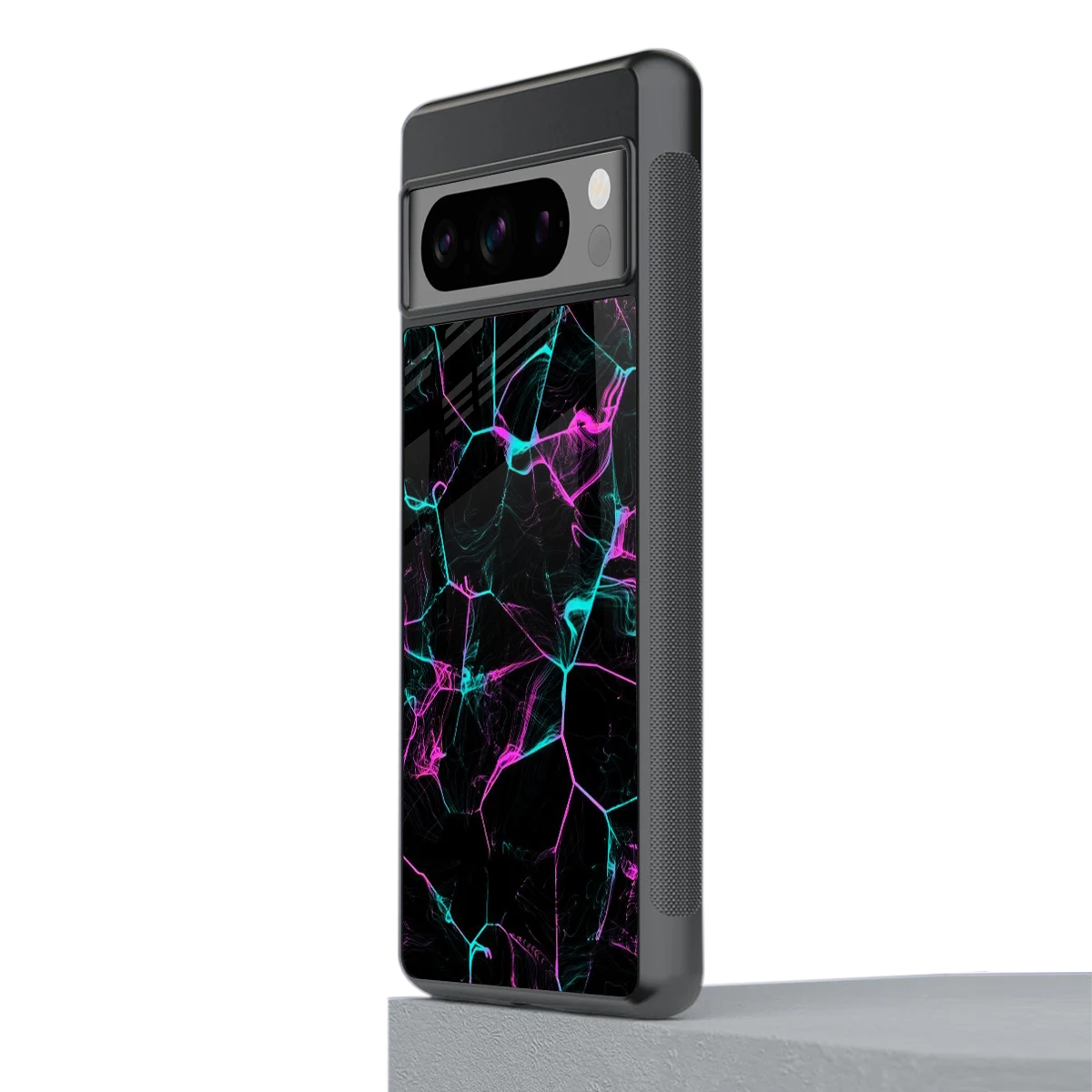 Nebula Veins stylish phone case for google pixel 8 pro | glossy glass and slim fit