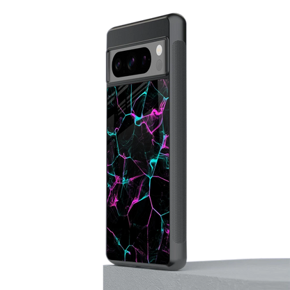 Nebula Veins stylish phone case for google pixel 8 pro | glossy glass and slim fit