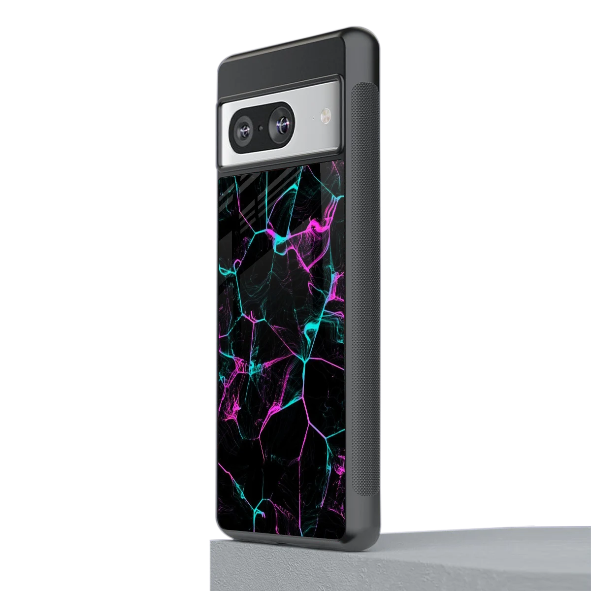 Nebula Veins stylish phone case for google pixel 8 | glossy glass and slim fit