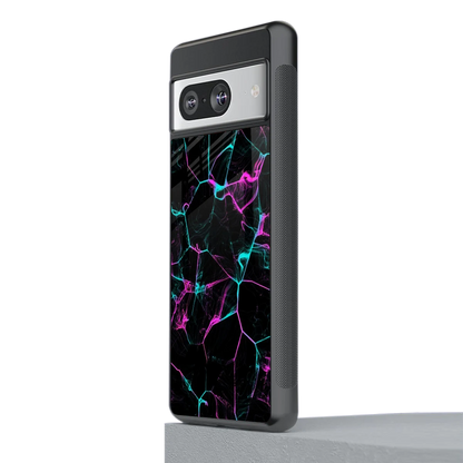 Nebula Veins stylish phone case for google pixel 8 | glossy glass and slim fit
