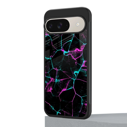 Nebula Veins google pixel 9 mobile cover | shockproof glass phone case