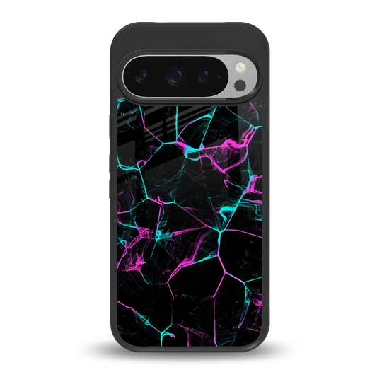 Nebula Veins back phone cover | glass case for google pixel 9 pro xl